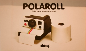 Polaroid toilet roll in a hipster-analogue-shop
